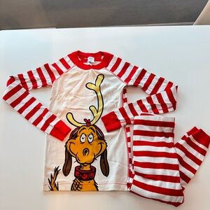 Hanna Andersson organic cotton Grinch Collection pjs sz150 US12, like new